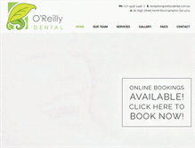 Tablet Screenshot of oreillydental.com.au